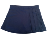 Ink navy side pleats skort with side pocket and shorts